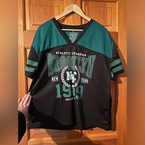 Black and Green Football Fashion Jersey